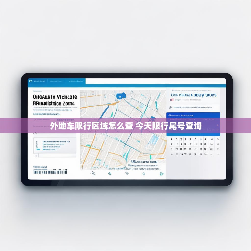 外地车限行区域怎么查 今天限行尾号查询